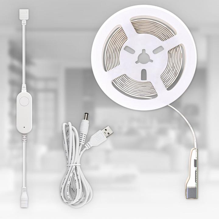 Actual product image B.K.Licht USB WiFi + Bluetooth Magic RGB-LED Flexband (RGBIC, 500 cm, Indoor)