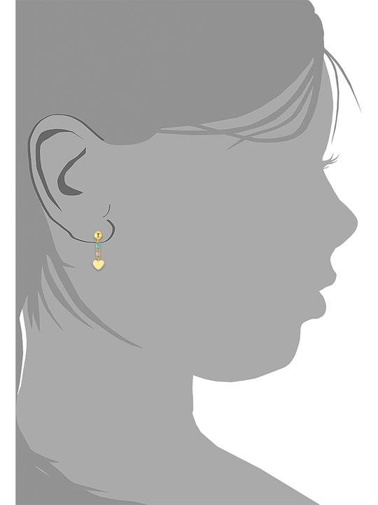Produktbild Prinzessin Lillifee Ohrschmuck für Mädchen, Edelstahl IP Gold | Herz (Edelstahl)