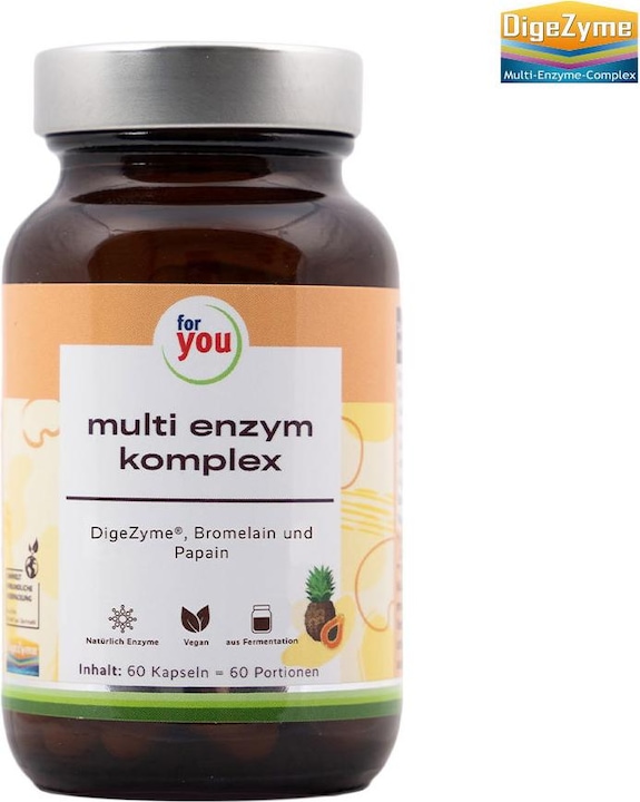 Actual product image For You multi enzyme complex (60 Piece, Capsules)