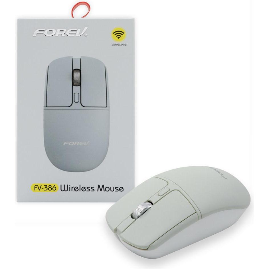 Forev Wireless Mouse Business Silber Fv-386 (Senza fili), Mouse, Argento