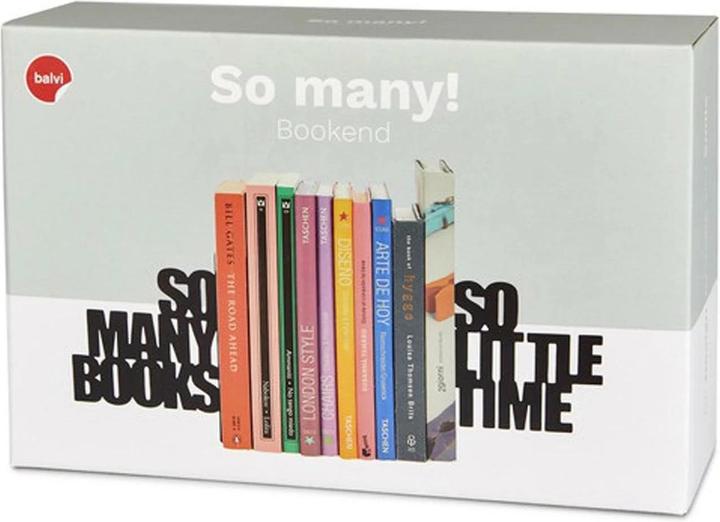 Actual product image Balvi Bookend So many (15 x 21.5 x 8 cm)