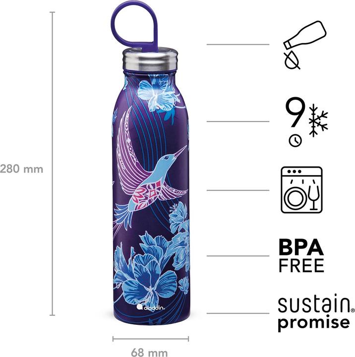 Produktbild Aladdin A.XNaito C. Therm. Stain. St. Water B. 0.55L Rivers. Indigo (0.55 l)