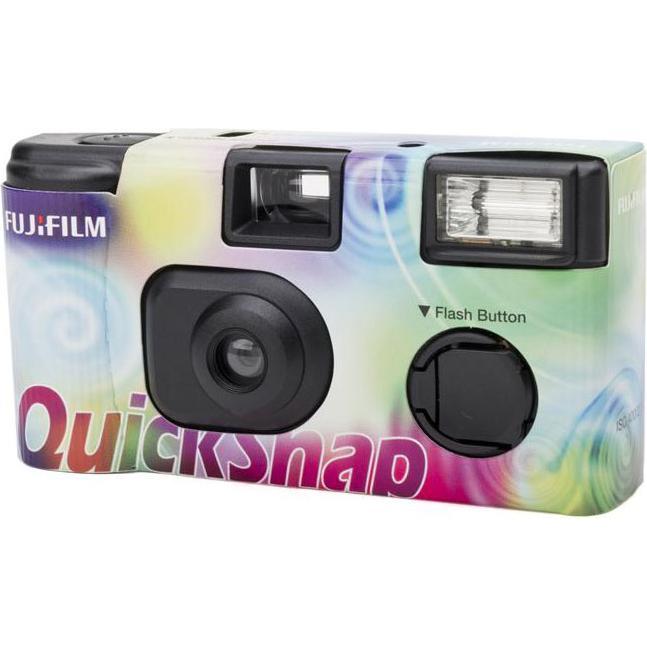 Fujifilm QuickSnap Flash (Farbfilm), Einwegkamera, Mehrfarbig, Schwarz