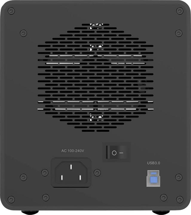 Actual product image Renkforce RF-6647598 8.9 cm (3.5 Zoll) Festplattengehäuse 4 Bay 3.5 Zoll USB-A ( (3.5")