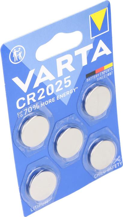 Produktbild Varta Electronics CR2025 (5 Stk., CR2025, 157 mAh)
