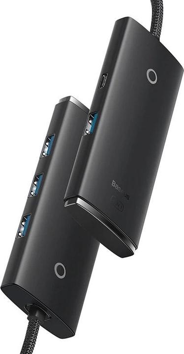 Produktbild Baseus HUB Adapter 4-Port USB-C OS-Lite 25cm (Black) (USB-C, 4 Ports)