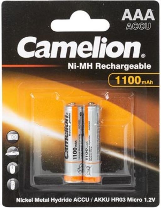 Actual product image Camelion NH-AAA1100-BP2 - Battery 2 x AAA - NiMH - (rechargeable) (2 pcs., AAA, 1100 mAh, Rechargeable battery)