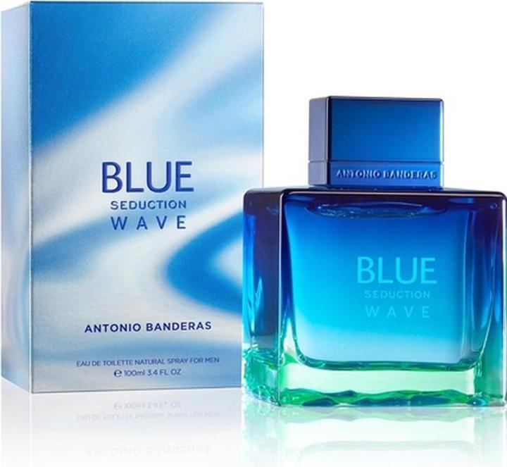 Actual product image Antonio Banderas Blue Seduction For Men Wave (Eau de toilette, 100 ml)