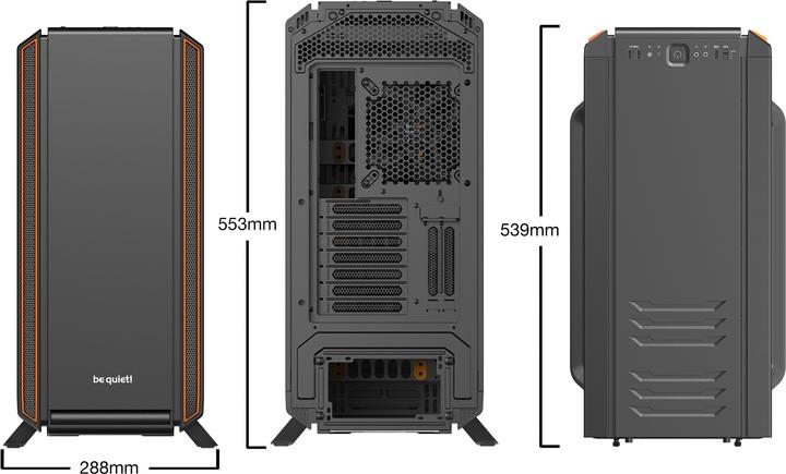 Produktbild be quiet! Silent Base 801 Window (ATX, mATX, Mini-ITX, E-ATX)
