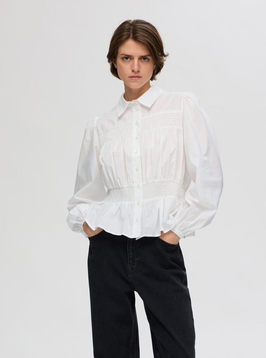 Immagine prodotto Selected Femme Top a manica lunga con lavorazione smocked (40)