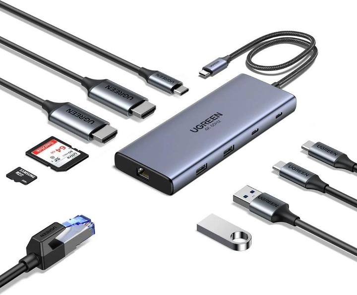 Ugreen 10-in-1 USB-C Hub (USB-C, 10 ports)