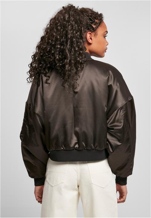 Actual product image Urban Classics Ladies Short Oversized Satin Bomber Jacket (4XL)