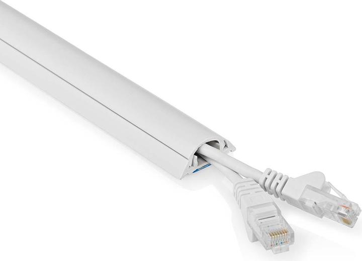 Image du produit Nedis Gestion des câbles | Tube | 1 pièce | épaisseur max. du câble : 12 mm | PVC | Blanc (Conduit, 150 cm)