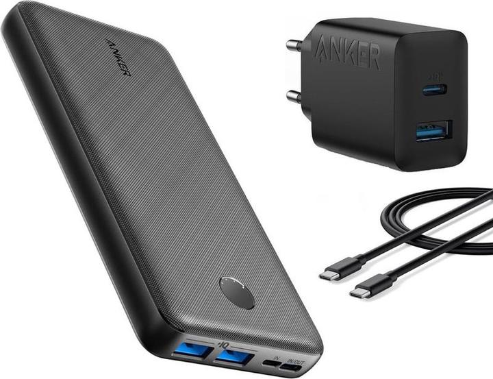 Produktbild Anker Powercore Essential 20.000 mAh, Poweriq USB-C Schnellladung + 20W (20000 mAh)