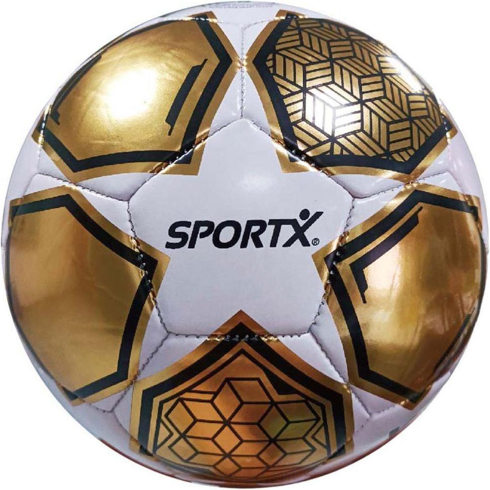 Sport X SportX Fussball Gold Weiss Stern Metallic 330-350gr, 21cm (5) (2015245)
