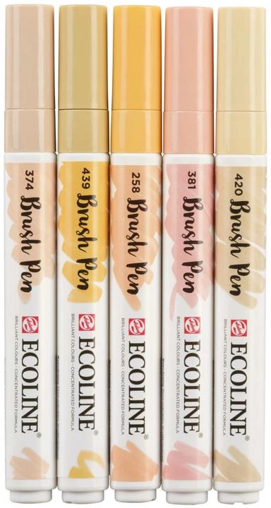 Image du produit Talens Set de stylos pinceaux (Multicolore, 5 x)