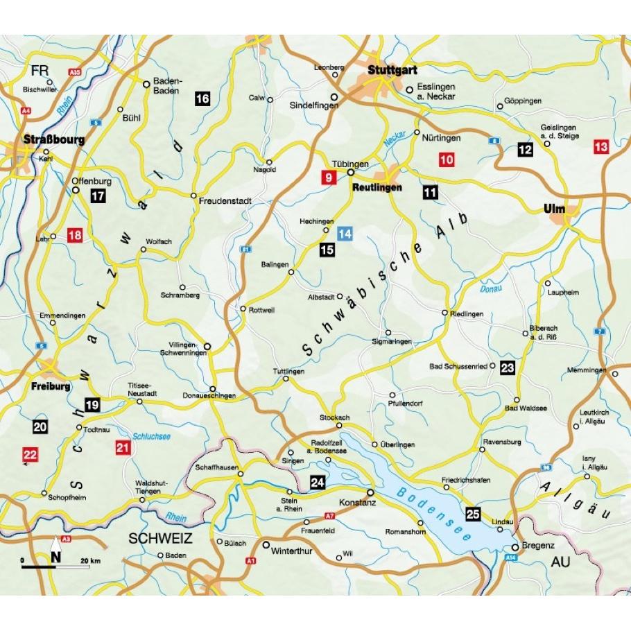 Thumbnail - Die Wander-Bucket-List Baden-Württemberg, Ratgeber von Dieter Buck