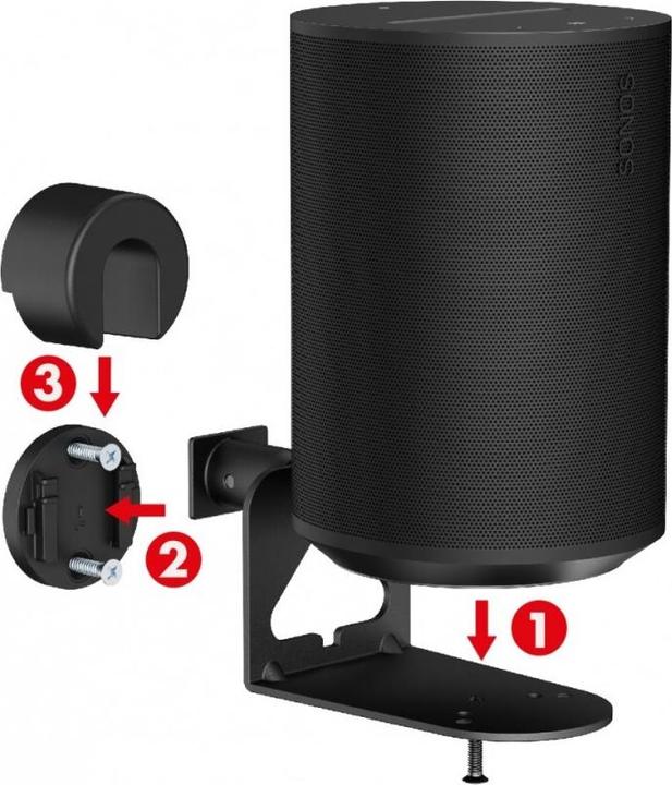 Productafbeelding Maclean 2x Wandhalterung für Sonos ERA MC-495 (Wandmontage, In hoogte verstelbaar, Draaibaar)