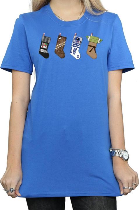 Immagine prodotto Star Wars Christmas Stockings Maglietta Ampia Donna (3XL)