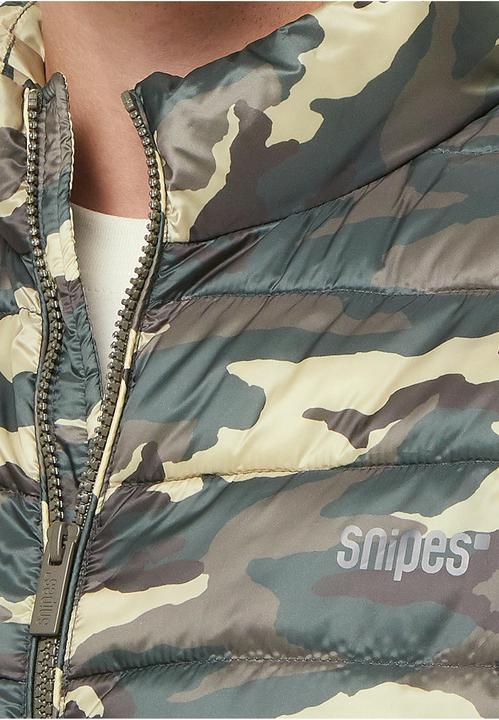 Actual product image Snipes Small Logo Camo Light Puffer Vest - 199205 (S)