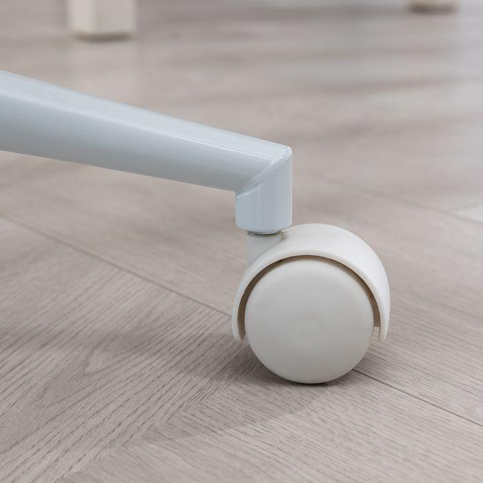 Image du produit Swisshandel24 Chaise de bureau, supporte jusqu'à 120 kg, tissu non tissé, blanc (44 - 54 cm)