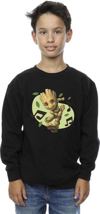 Actual product image Boys Guardians Of The Galaxy Groot Musical Notes Sweatshirt (116)