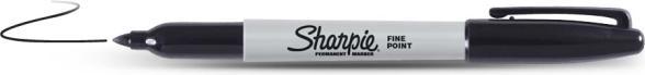Immagine prodotto Sharpie Marcatore permanente punta del proiettile da 0,9 mm, fine, nero (12 x)