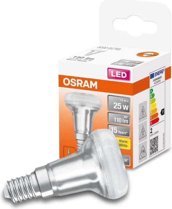 10 Lampadine Riflettore R39 30W Opaco - E14, 210 Lumen, Classe G - Foto 9