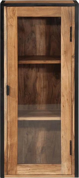 Produktbild vidaXL Bad-Wandschrank Akazie und Eisen (40 x 30 x 90 cm)