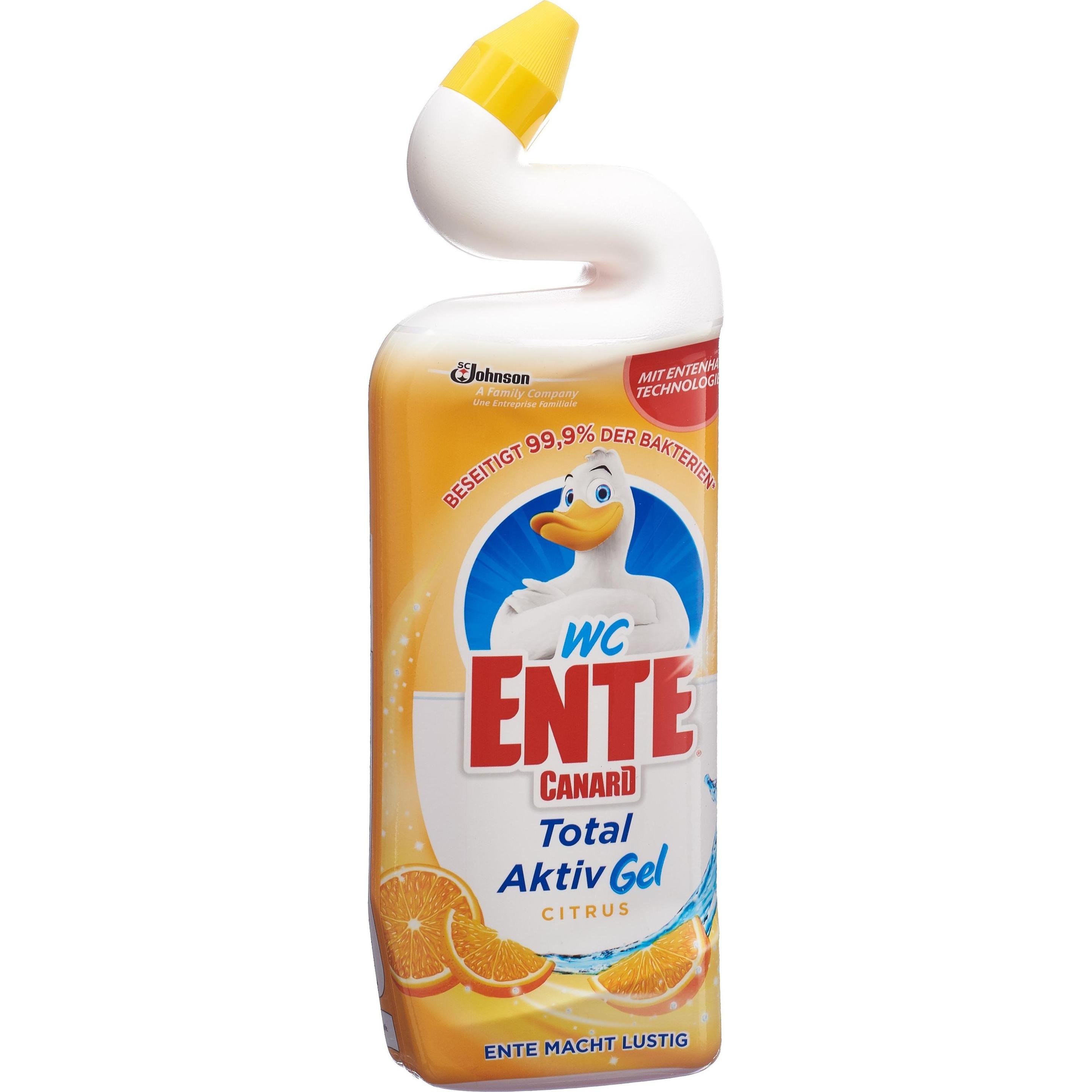 WC-Ente Total Aktiv, Reinigungsmittel, Weiss, Orange