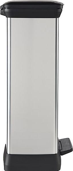 Productafbeelding Curver Decobin Duo Prullenbak - 23L+23L - Rechthoekig - Zilver metallic (46 l)