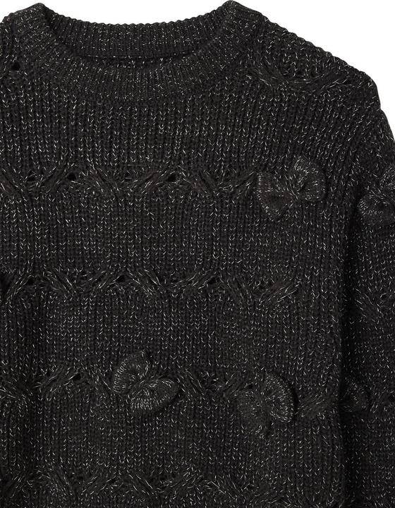 Produktbild Vertbaudet Weihnachtspullover Mädchen mit Zopfmuster und Schleifen (140)