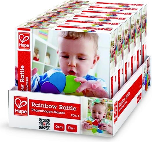 Actual product image Hape Rainbow Gripper (Display of 6)