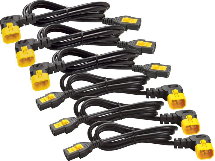 Produktbild APC 6x Stromkabel C13 / C14 0,6m abgewinkelt