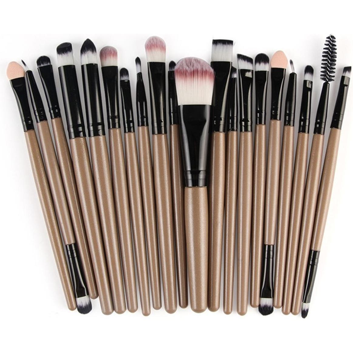 König Design, Schminkpinsel, Pinselset Makeup Professionelles 20 Stk. Make Up Pinsel Set Kosmetikpinsel Neu (Set)