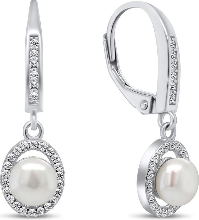 Immagine prodotto Brilio Argento - Splendidi orecchini in argento con perle e zirconi EA91