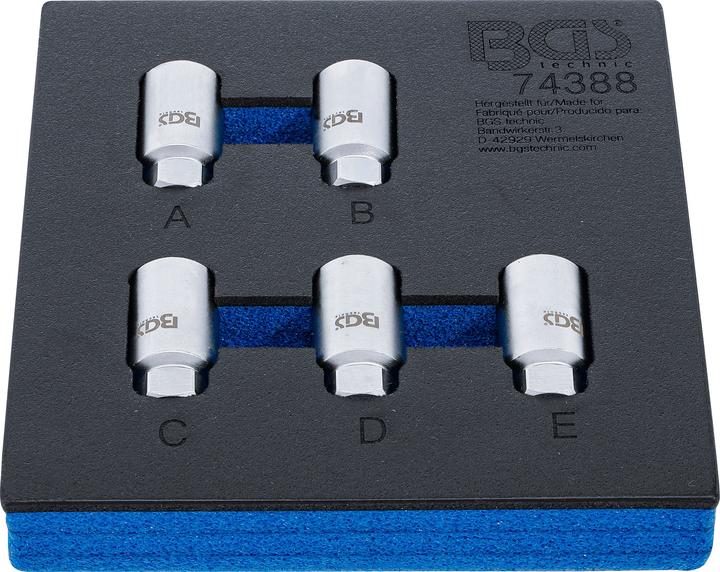 Actual product image BGS Tool Tray 1/6: Rim Lock Socket Set for Tesla | 5 pcs.