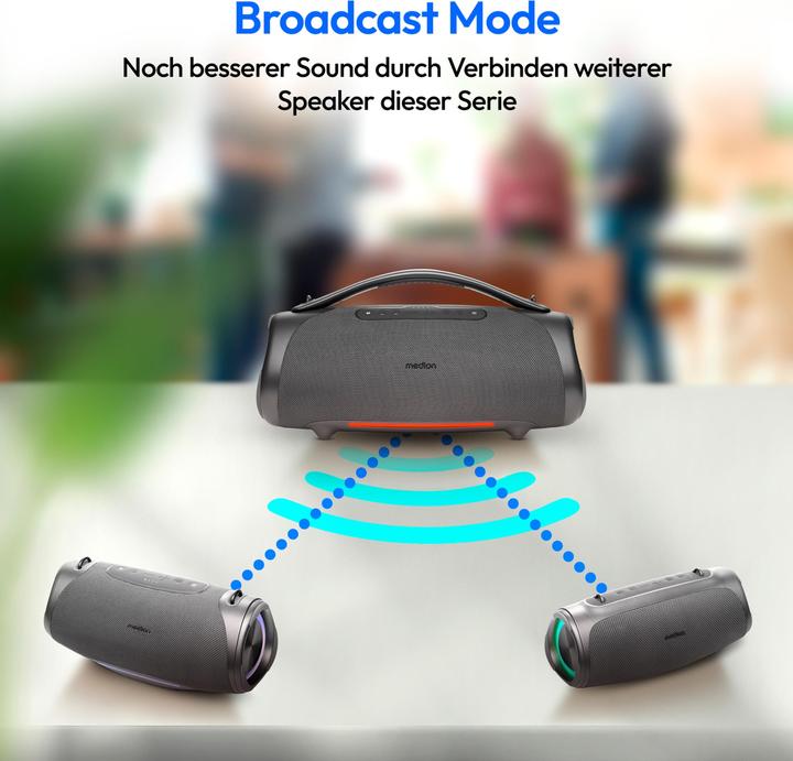 Produktbild Medion LIFE® P61762 Tragbarer Bluetooth® Lautsprecher (47 h)