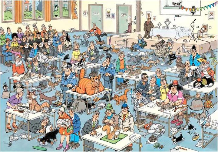 Immagine prodotto Jumbo Jan van Haasteren - Die Katzenshow (2000 Teile) (2000 pezzi)