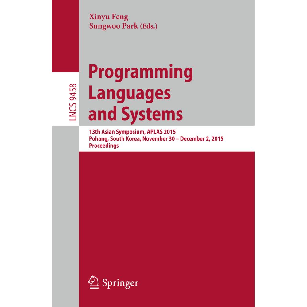 Programming Languages and Systems, Fachbücher von Xinyu Feng, Sungwoo Park