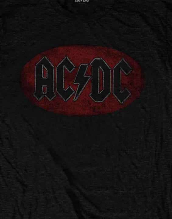 Actual product image AC/DC Unisex Adult Oval Logo T-Shirt (M)
