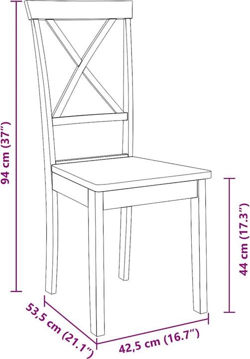 Produktbild vidaXL Esszimmerstuhl