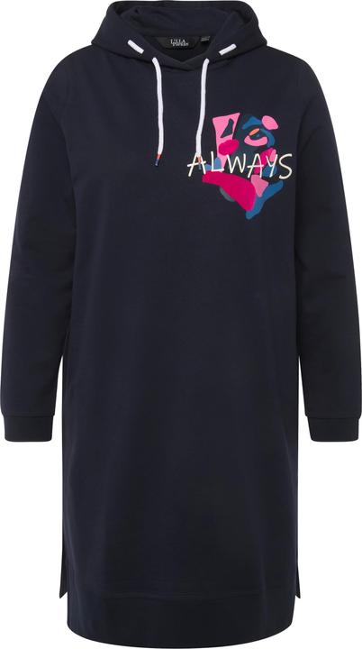 Actual product image Ulla Popken Extra Long Abstract Graphic Hoodie (46, 48)