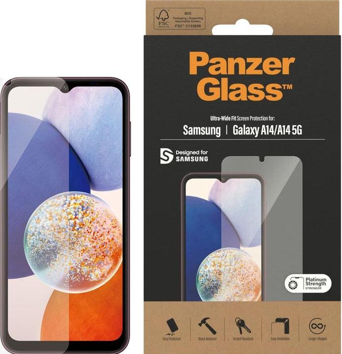 Image du produit PanzerGlass Ultra-Wide Fit (1 pcs, Samsung Galaxy A14, Samsung Galaxy A14 5G)