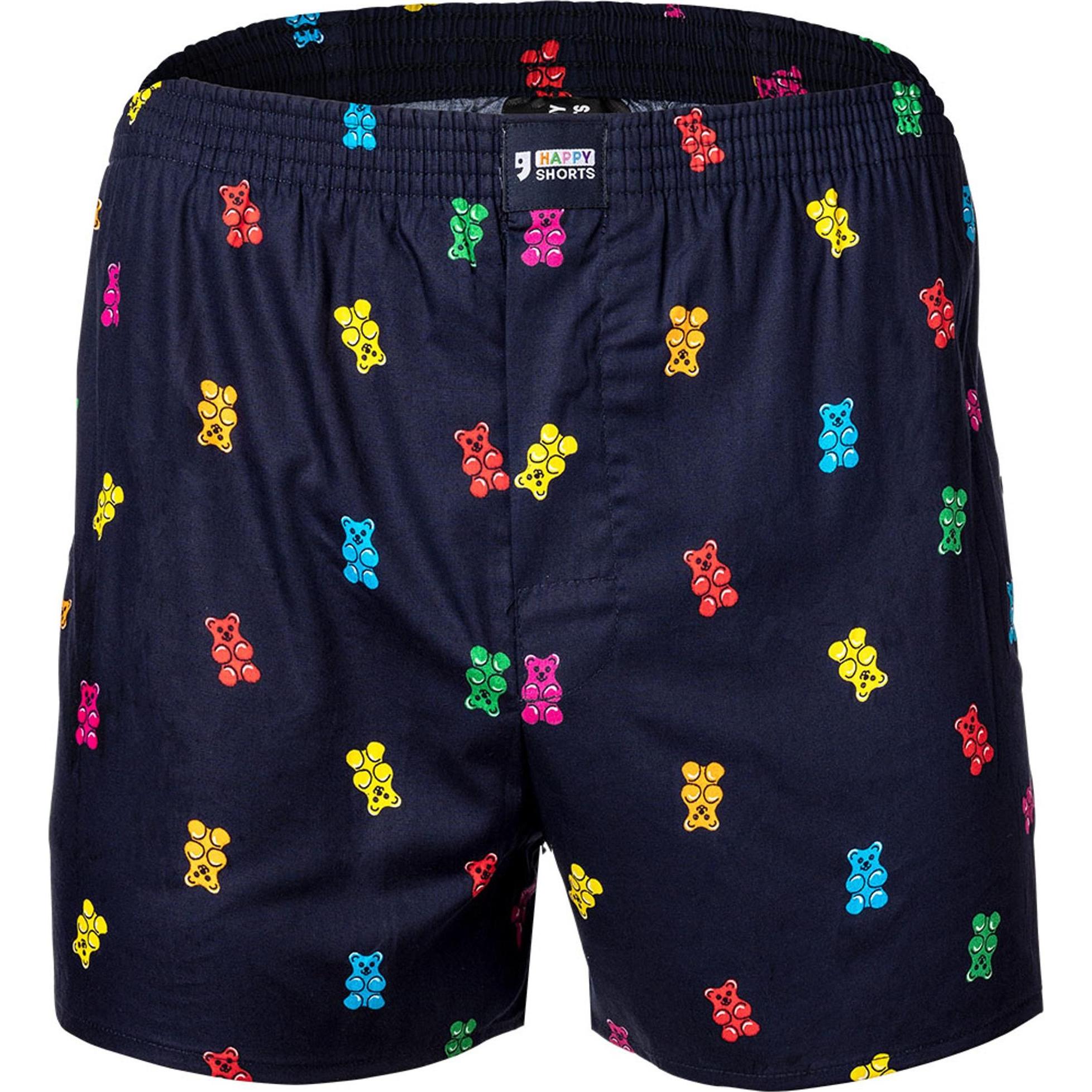 Happy shorts, Herren, Unterhosen, Web-Boxershorts Casual Bequem sitzend, Mehrfarbig, (L, Einzelpack)