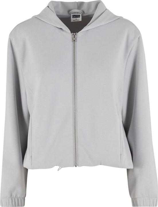 Produktbild Urban Classics Ladies Scuba Zip Hoodie lightasphalt S (S)