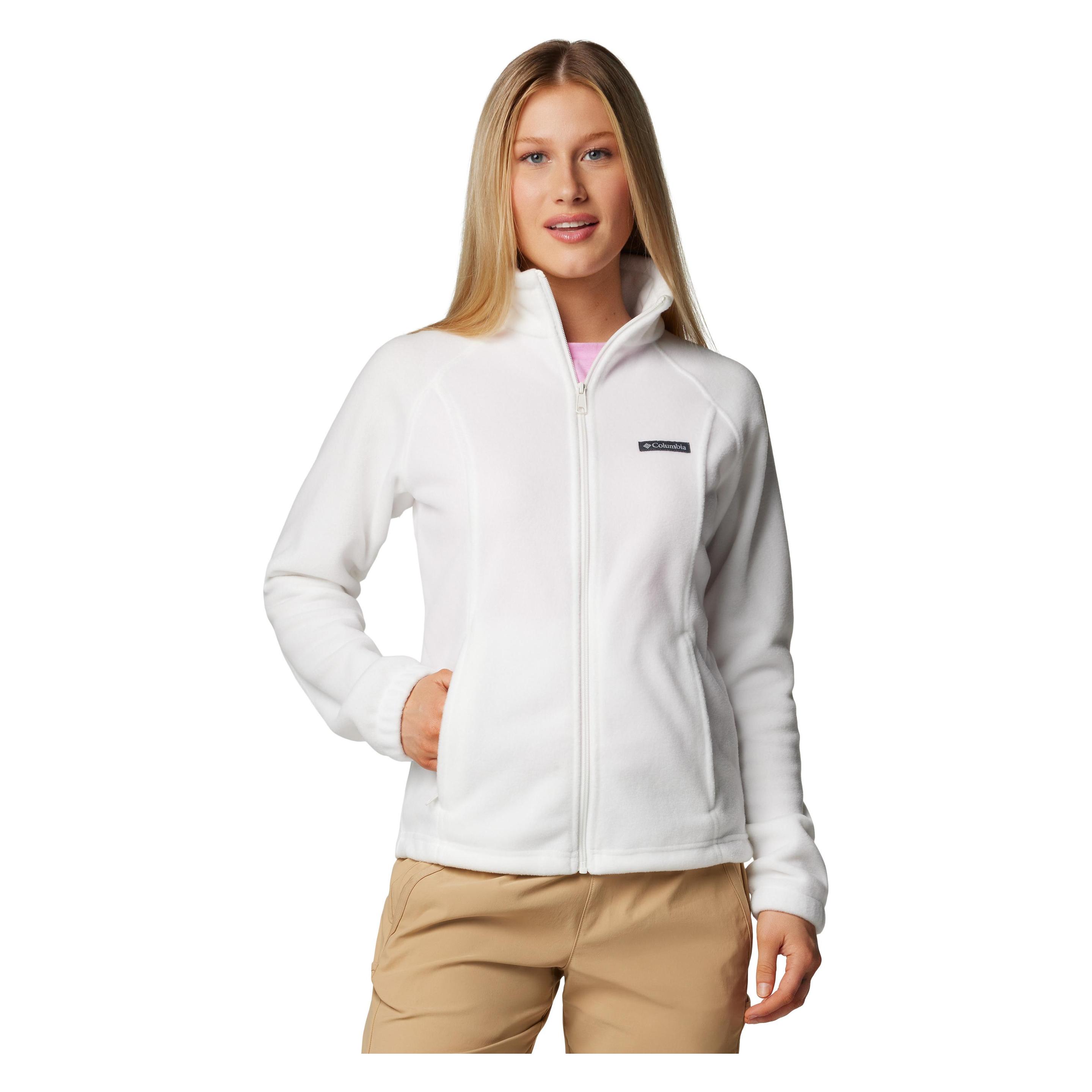 Columbia, Damen, Outdoorjacken, Benton Springs Full Zip (Xxl), Weiss, Xxl
