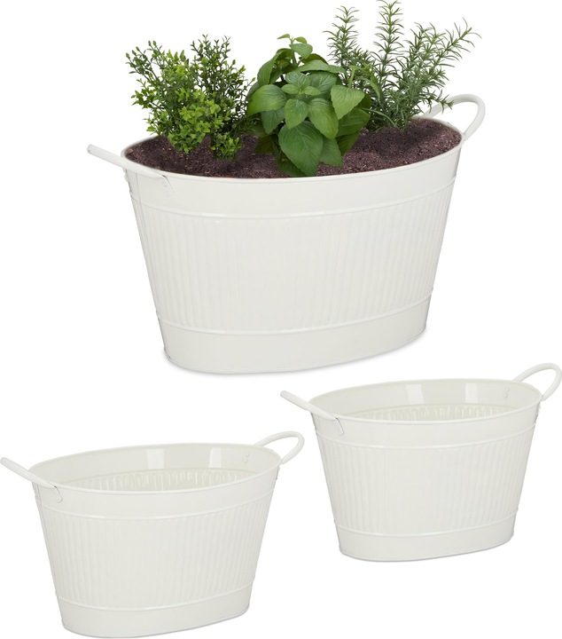 Produktbild Relaxdays Metallwanne (49 cm)