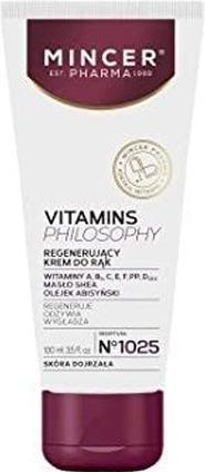 Mincer Pharma Vitamins Philosophy Regenerating Hand Cream No.1025 100Ml (100 ml)