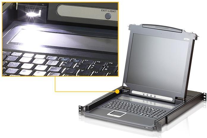 Produktbild Aten CL1000N Slideaway-Konsole mit 19"-Display